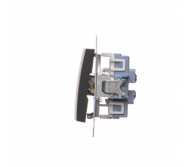 Łącznik schodowy podwójny (moduł) 10AX, 250V, zaciski śrubowe, czarny DW6/2.01/49