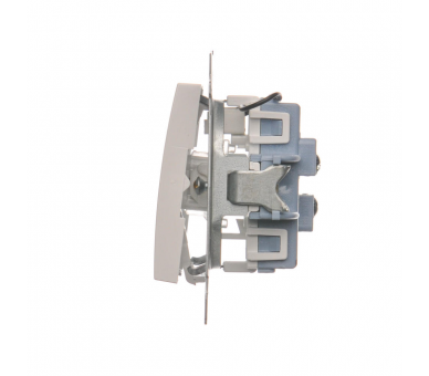 Łącznik schodowy podwójny z podświetleniem LED (moduł) 10AX 250V, zaciski śrubowe, biały DW6/2L.01/11