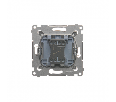 Łącznik schodowy bez piktogramu (moduł) 16AX 250V, zaciski śrubowe, srebrny mat DW6A.01/X/43