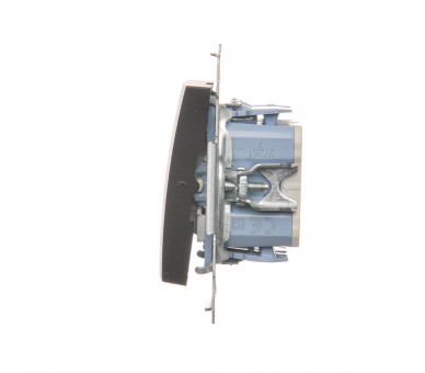 Łącznik krzyżowy podwójny (moduł) 10AX 250V, szybkozłącza, brąz mat, metalizowany DW7/2.01/46