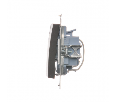 Przycisk potrójny z podświetleniem (moduł) 10AX 250V, szybkozłącza, brąz mat, metalizowany DP31L.01/46