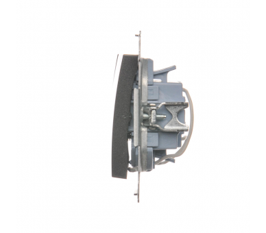 Przycisk potrójny z podświetleniem (moduł) 10AX 250V, szybkozłącza, antracyt, metalizowany DP31L.01/48