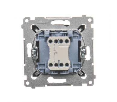 Przycisk "dzwonek" (moduł) 10AX 250V, szybkozłącza, antracyt, metalizowany DD1.01/48