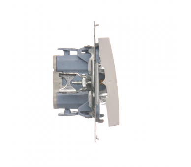Przycisk "dzwonek" z podświetleniem LED (moduł) 10AX 250V, szybkozłącza, biały DD1L.01/11