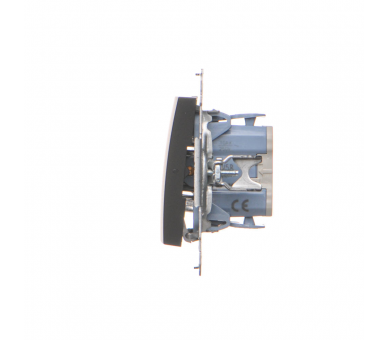 Przycisk „dzwonek” z podświetleniem LED (moduł) 10AX, 250V, szybkozłącza, czarny DD1L.01/49