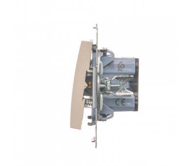 Przycisk "dzwonek" (moduł) 16AX 250V, zaciski śrubowe, kremowy DD1A.01/41