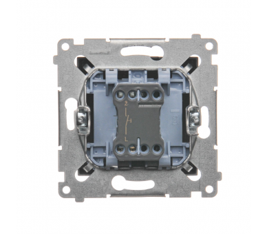 Przycisk "dzwonek" (moduł) 16AX 250V, zaciski śrubowe, antracyt, metalizowany DD1A.01/48