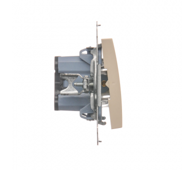 Przycisk "dzwonek" z podświetleniem LED (moduł) 16AX 250V, zaciski śrubowe, kremowy DD1AL.01/41