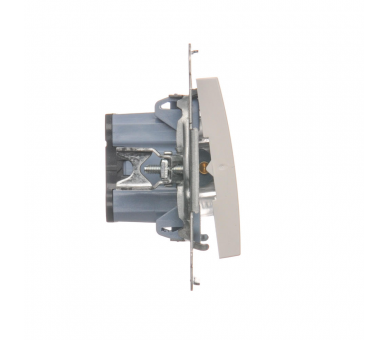 Przycisk "światło" z podświetleniem LED (moduł) 16AX 250V, zaciski śrubowe, biały DS1AL.01/11