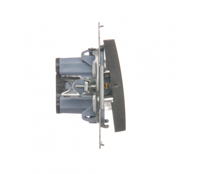 Przycisk "światło" z podświetleniem LED (moduł) 16AX 250V, zaciski śrubowe, antracyt, metalizowany DS1AL.01/48