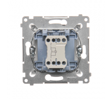 Przycisk pojedynczy zwierny bez piktogramu z podświetleniem LED (moduł) 10AX 250V, szybkozłącza, biały DP1L.01/11