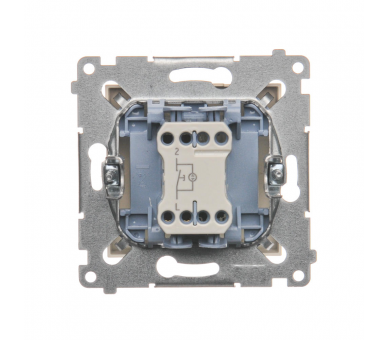 Przycisk pojedynczy zwierny bez piktogramu z podświetleniem LED (moduł) 10AX 250V, szybkozłącza, kremowy DP1L.01/41