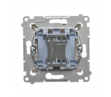 Przycisk pojedynczy zwierny bez piktogramu (moduł) 16AX 250V, zaciski śrubowe, złoty mat, metalizowany DP1A.01/44