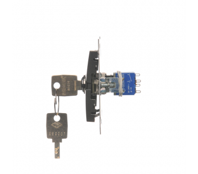 Łącznik na kluczyk żaluzjowy 3 pozycyjny "I-0-II" antracyt, metalizowany 5A DWZK.01/48