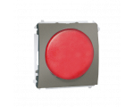 Sygnalizator świetlny LED - światło czerwone platynowy, metalizowany MSS/2.01/27