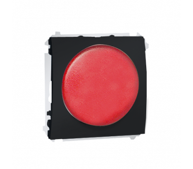 Sygnalizator świetlny LED - światło czerwone grafit mat, metalizowany MSS/2.01/28