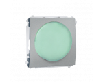 Sygnalizator świetlny LED - światło zielone aluminiowy, metalizowany MSS/3.01/26