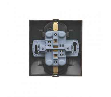Gniazdo wtyczkowe podwójne z uziemieniem typu Schuko z przesłonami torów prądowych (kompletny produkt) 16A 250V, zaciski śrubowe