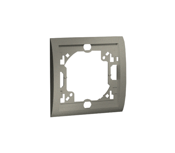 Ramka 1- krotna platynowy, metalizowany MR1/27