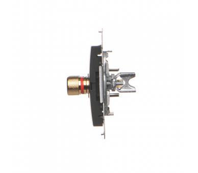 Gniazdo głośnikowe pojedyncze (moduł). Przekrój przewodów dla wyjścia do 6 mm2, czarny DGL2.01/49