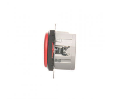 Sygnalizator świetlny LED - światło czerwone brąz mat, metalizowany DSS2.01/46