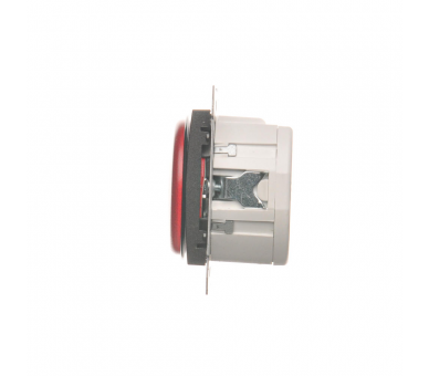 Sygnalizator świetlny LED - światło czerwone antracyt, metalizowany DSS2.01/48