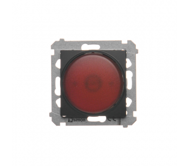Sygnalizator świetlny LED – światło czerwone (moduł) 230V, czarny DSS2.01/49