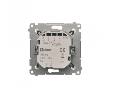 Regulator temperatury z wyświetlaczem (czujnik wewnętrzny) biały DTRNW.01/11