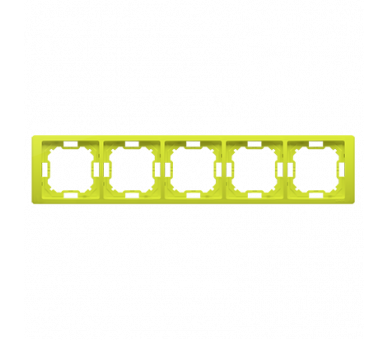 Ramka 5- krotna limonkowy, metalizowany BMRC5/036
