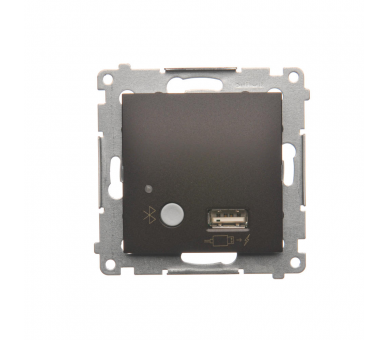 Odbiornik Bluetooth z ładowarką USB brąz mat, metalizowany D7501385.01/46