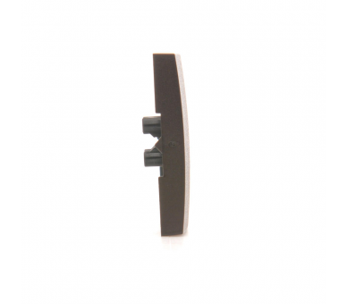 Klawisz pojedynczy z oczkiem do łączników i przycisków podświetlanych brąz mat, metalizowany DKW1L/46