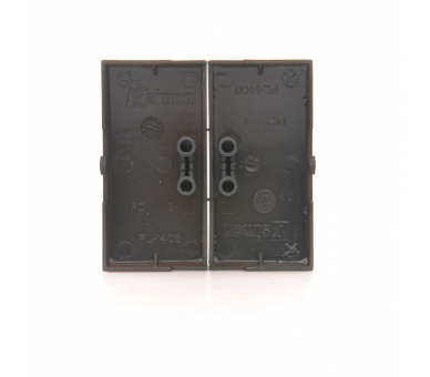 Klawisz podwójny do łączników i przycisków brąz mat, metalizowany DKW5/46