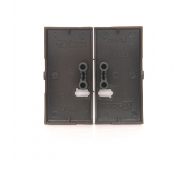 Klawisz podwójny do łączników i przycisków podświetlanych brąz mat, metalizowany DKW5L/46