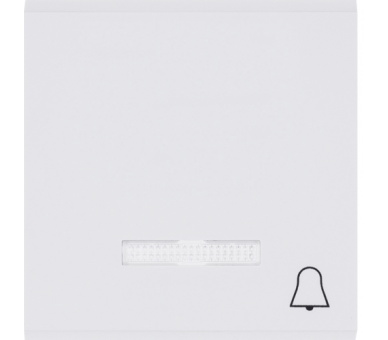 Lumina Klawisz kontrolny z symbolem „Dzwonek”, biały, Hager WL6110