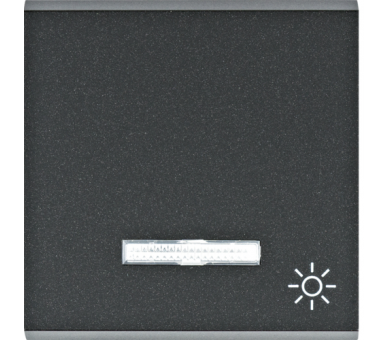 Lumina Klawisz kontrolny z symbolem „Światło”, czarny, Hager WL6123