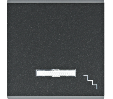 Lumina Klawisz kontrolny z symbolem „Schody”, czarny, Hager WL6133