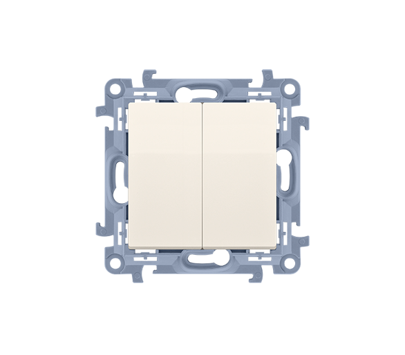 Przycisk podwójny kremowy 10AX CP2.01/41