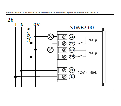 Łącznik/Przycisk podwójny bezpotencjałowy 2AX STWB2.00