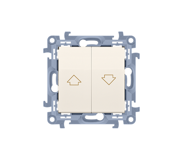 Łącznik żaluzjowy pojedynczy kremowy 10A CZW1.01/41