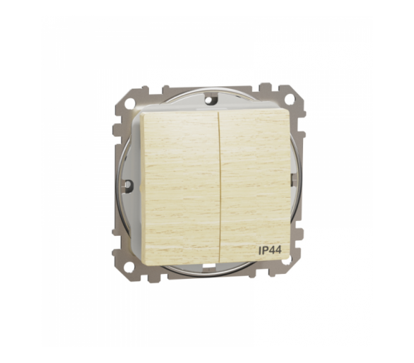 Sedna Design & Elements, Łącznik świecznikowy IP44, brzoza, efekt drewna Schneider SDD280105