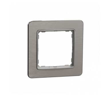 Sedna Design & Elements, Ramka 1-krotna, szczotkowane aluminium, efekt metalu Schneider SDD370801