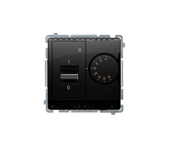 Regulator temperatury z czujnikiem wewnętrznym czarny mat BMRT10W.02/49