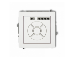 Sterownik rolet elektroniczny (przycisk centralny/dodatkowy), Biały Mat Karlik Deco 25DSR-6