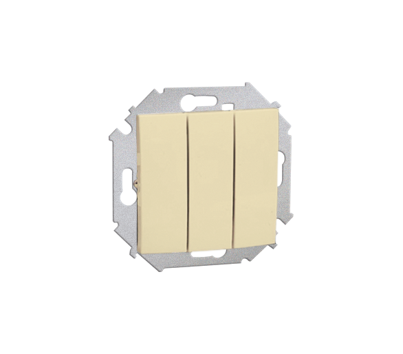 Łącznik trójobwodowy (moduł) 10AX 250V, zaciski śrubowe, beżowy 1591391-031