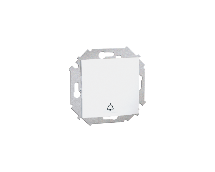 Przycisk "dzwonek" (moduł) 16AX 250V, zaciski śrubowe, biały 1591659-030