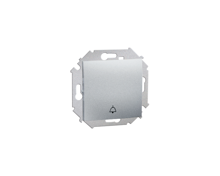 Przycisk "dzwonek" (moduł) 16AX 250V, zaciski śrubowe, aluminiowy, metalizowany 1591659-026