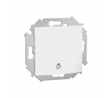 Przycisk "światło" (moduł) 16AX 250V, zaciski śrubowe, biały 1591651-030