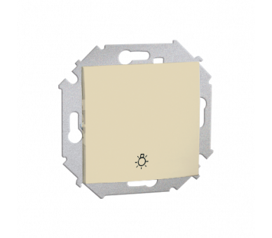 Przycisk "światło" (moduł) 16AX 250V, zaciski śrubowe, beżowy 1591651-031