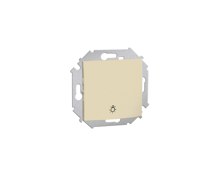 Przycisk "światło" (moduł) 16AX 250V, zaciski śrubowe, beżowy 1591651-031
