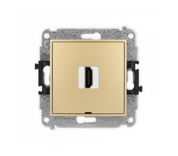 Gniazdo pojedyncze HDMI 2.0, Złoty Karlik Mini 29MHDMIBO-3